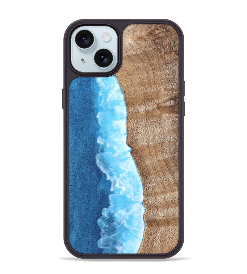 iPhone 15 Plus Wood Phone Case - Arrie (Coastal, 821681)
