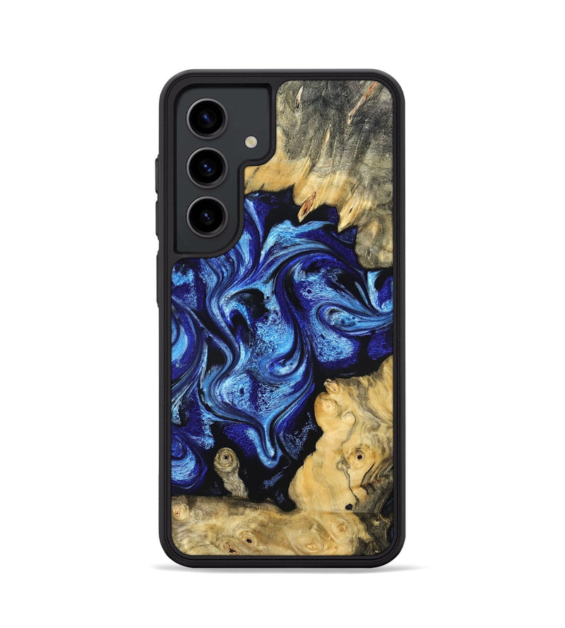 Galaxy S24 Wood Phone Case - Lesia (Blue, 821689)