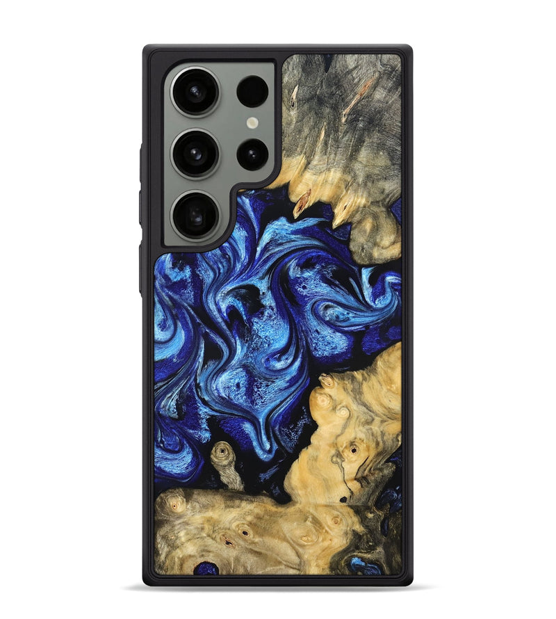 Galaxy S24 Ultra Wood Phone Case - Lesia (Blue, 821689)