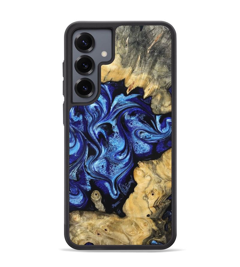 Galaxy S25 Plus Wood Phone Case - Lesia (Blue, 821689)