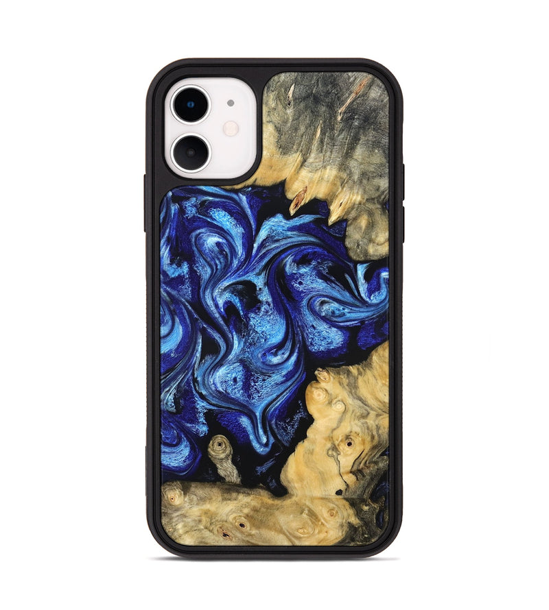 iPhone 11 Wood Phone Case - Lesia (Blue, 821689)
