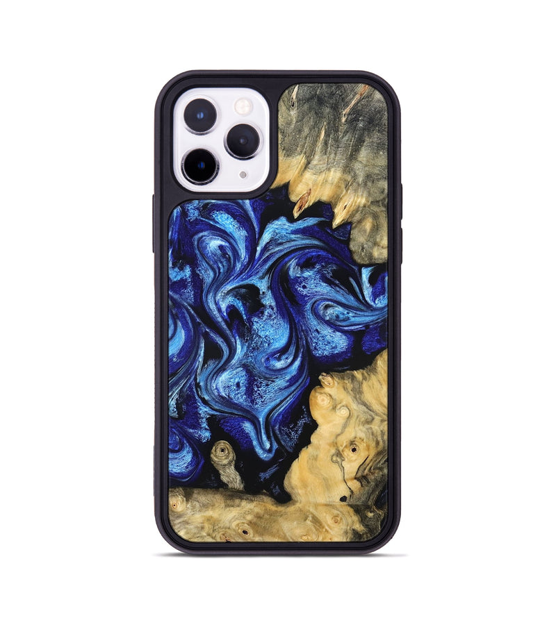 iPhone 11 Pro Wood Phone Case - Lesia (Blue, 821689)