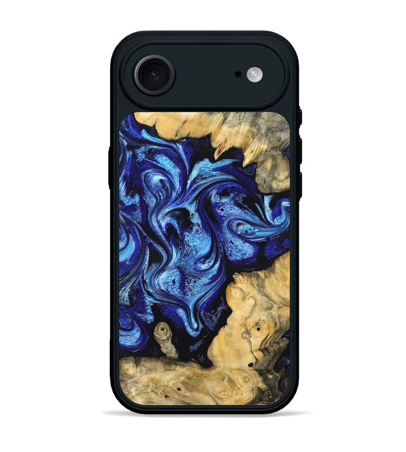iPhone 17 Air Wood Phone Case - Lesia (Blue, 821689)