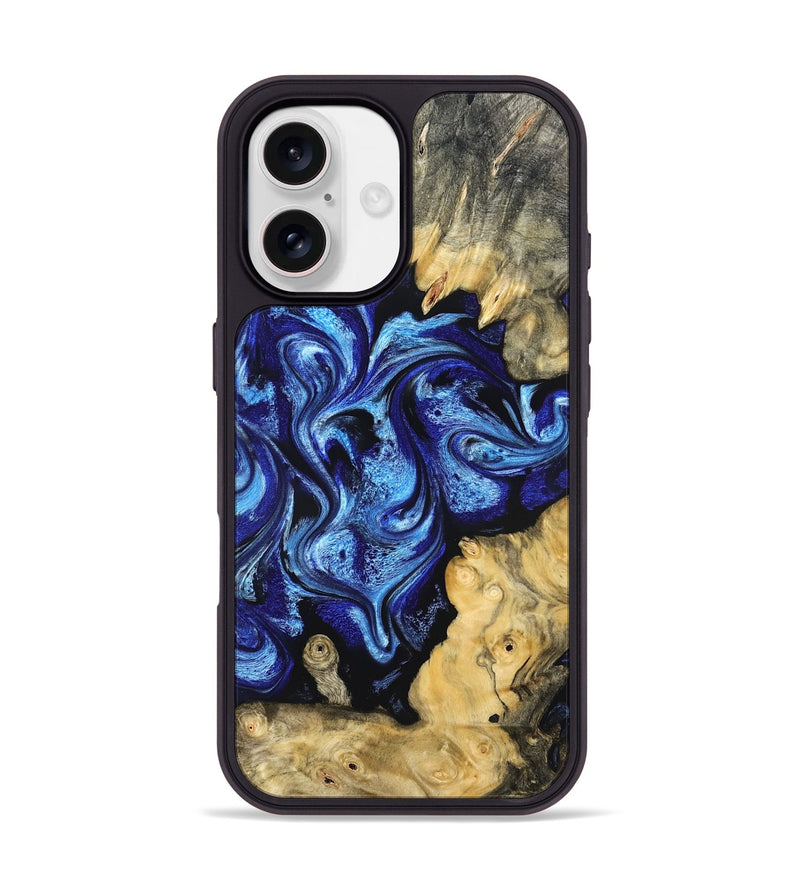 iPhone 17 Wood Phone Case - Lesia (Blue, 821689)