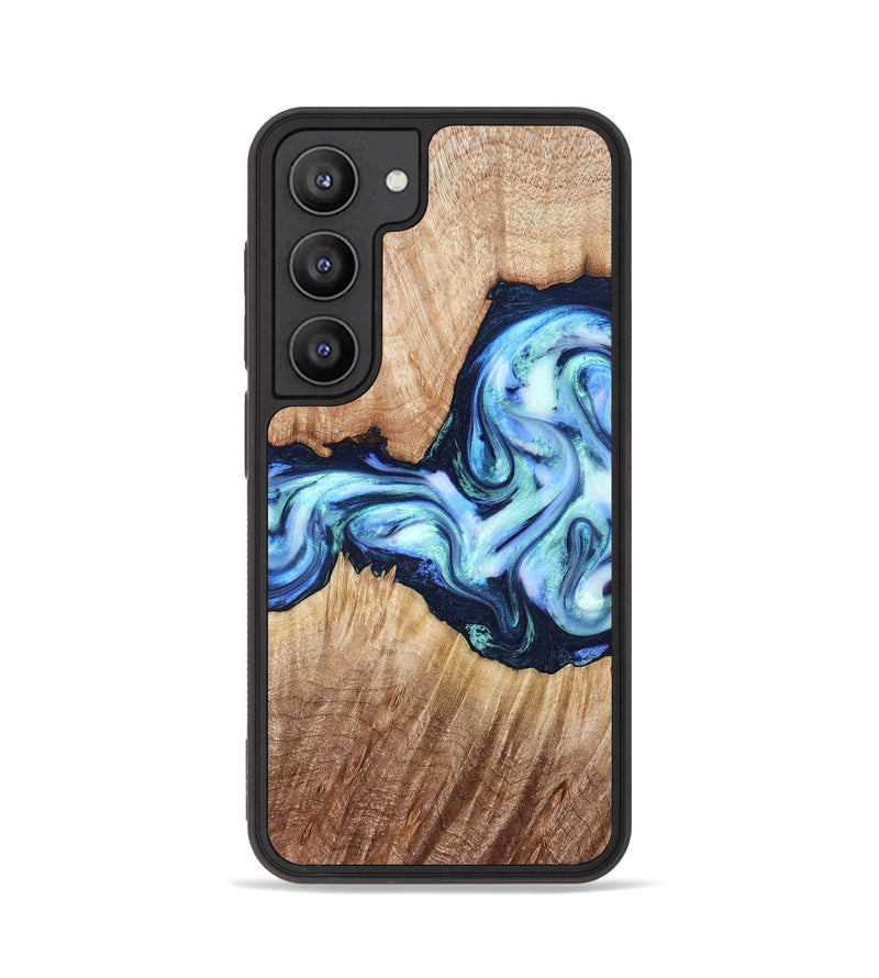 Galaxy S23 Wood Phone Case - Clay (Blue, 821690)