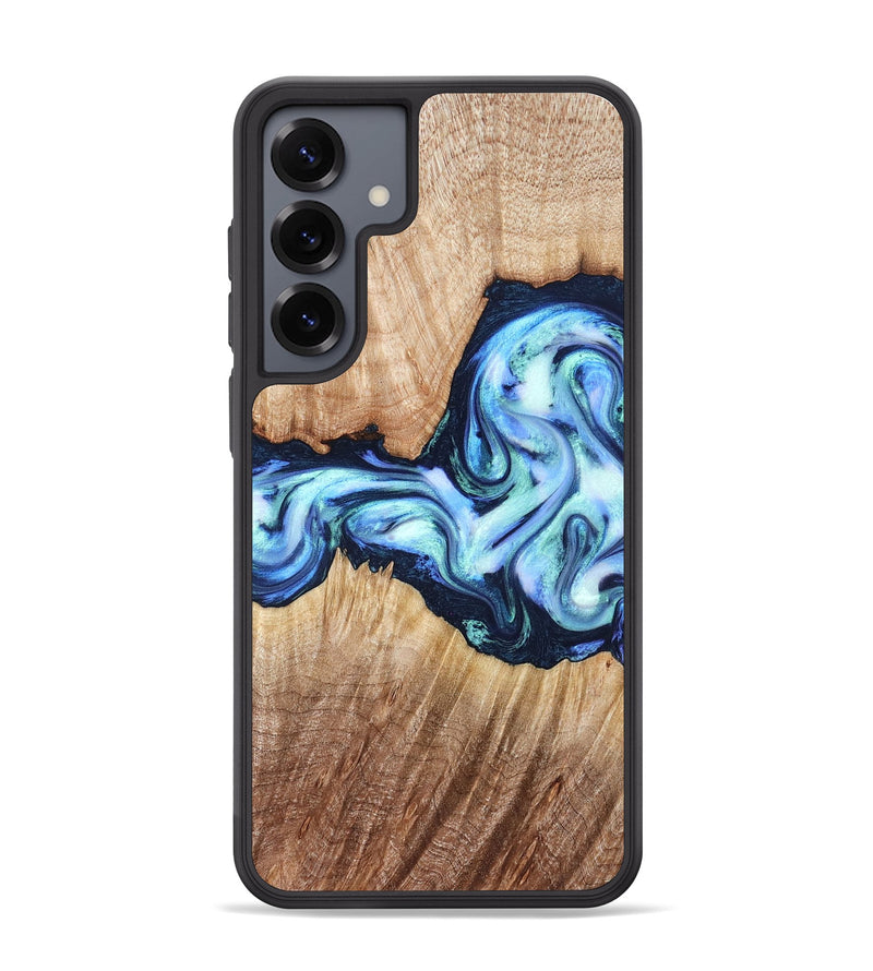 Galaxy S25 Plus Wood Phone Case - Clay (Blue, 821690)