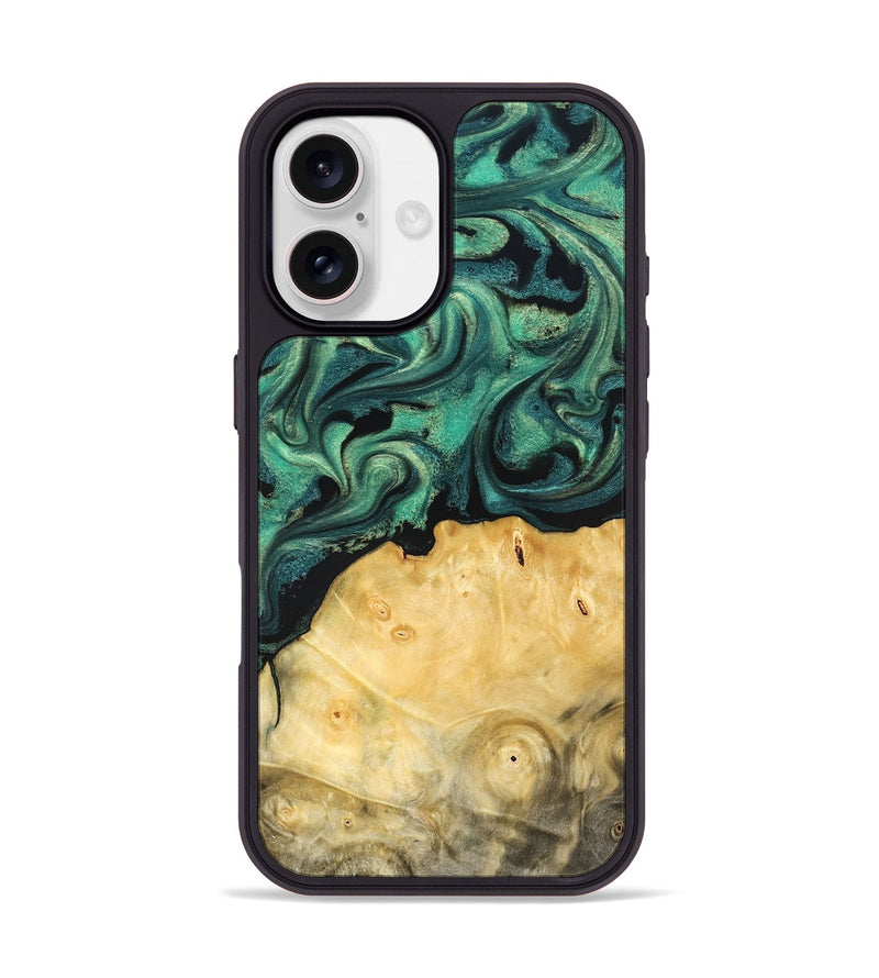 iPhone 17 Wood Phone Case - Dortha (Green, 821694)