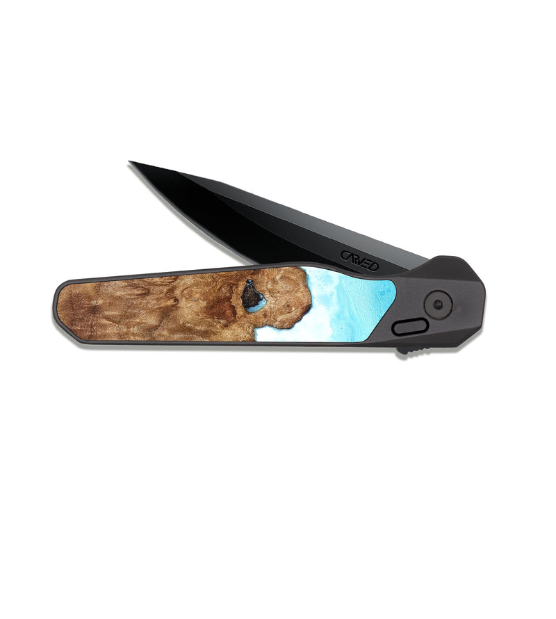 EDC Dark Slate Wood Pocket Knife - Karly (Coastal, 821708)