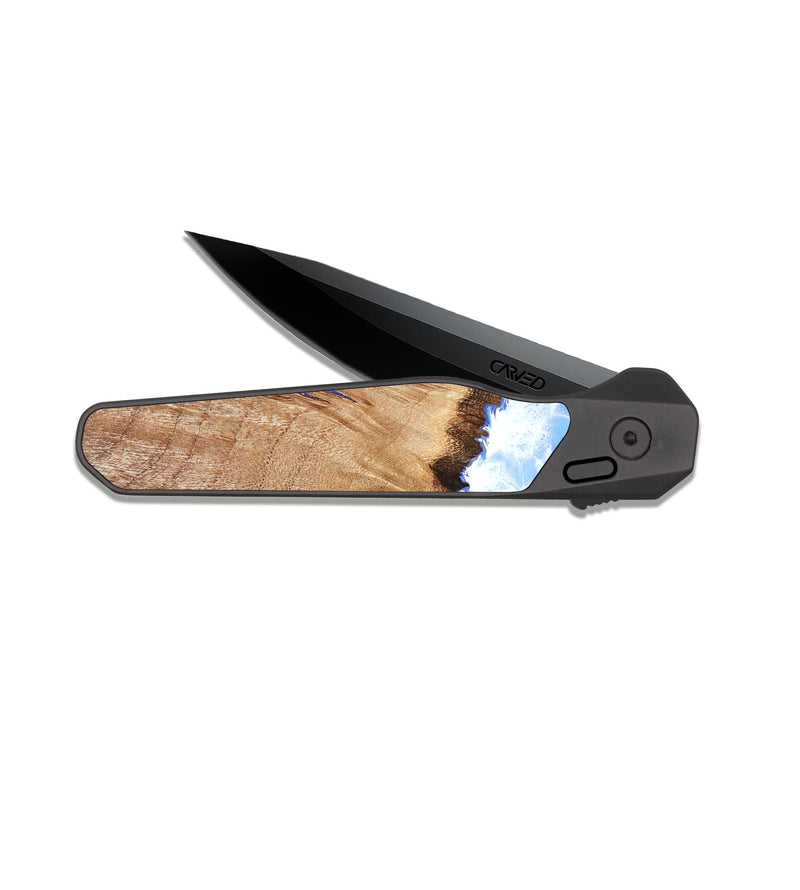 EDC Dark Slate Wood Pocket Knife - Leda (Coastal, 821718)