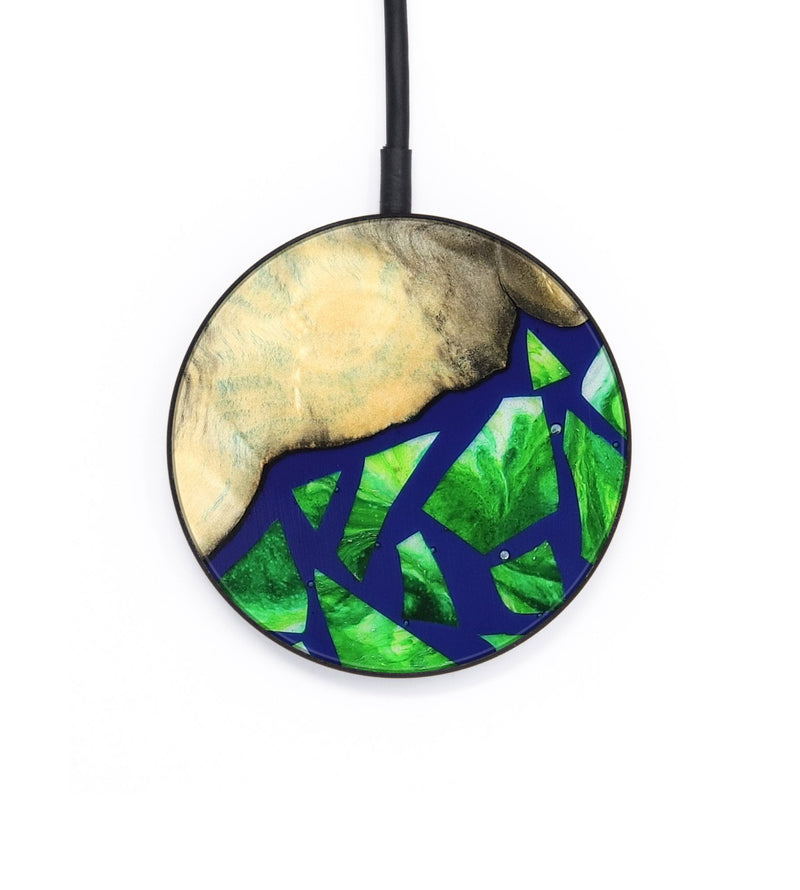 Circle Wood Wireless Charger - Davonte (Stained Glass, 821732)