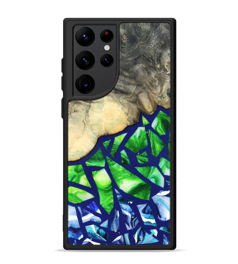 Galaxy S22 Ultra Wood Phone Case - Davonte (Stained Glass, 821732)