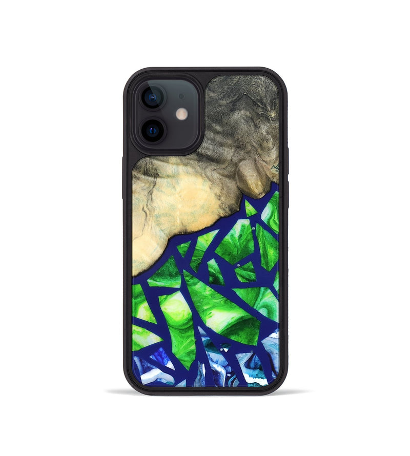 iPhone 12 mini Wood Phone Case - Davonte (Stained Glass, 821732)