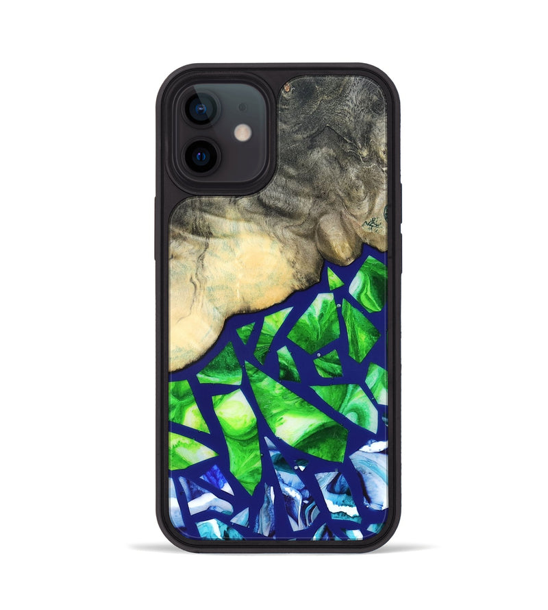 iPhone 12 Wood Phone Case - Davonte (Stained Glass, 821732)