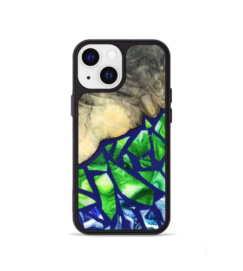 iPhone 13 mini Wood Phone Case - Davonte (Stained Glass, 821732)