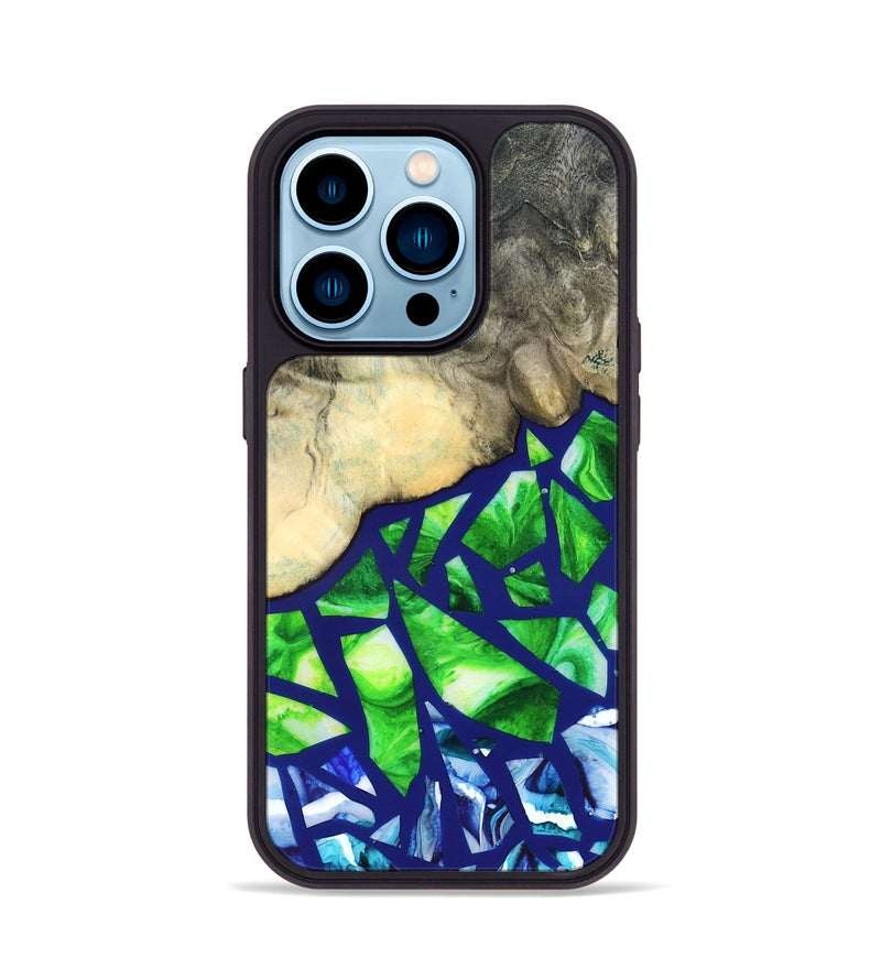 iPhone 14 Pro Wood Phone Case - Davonte (Stained Glass, 821732)