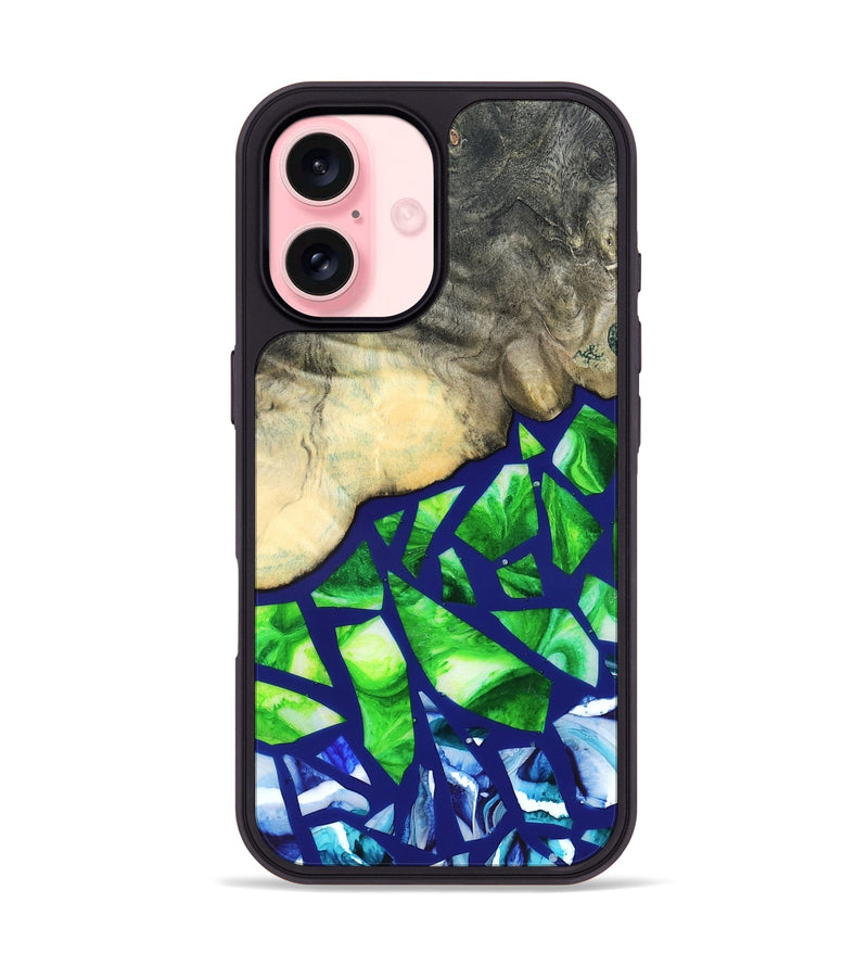 iPhone 16 Wood Phone Case - Davonte (Stained Glass, 821732)