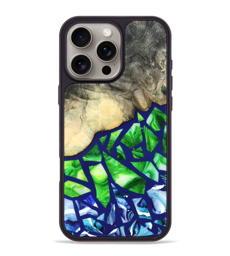 iPhone 16 Pro Max Wood Phone Case - Davonte (Stained Glass, 821732)