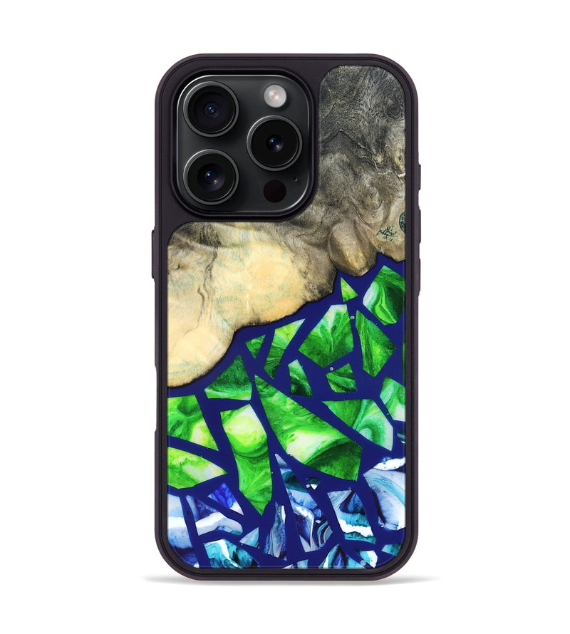 iPhone 16 Pro Wood Phone Case - Davonte (Stained Glass, 821732)