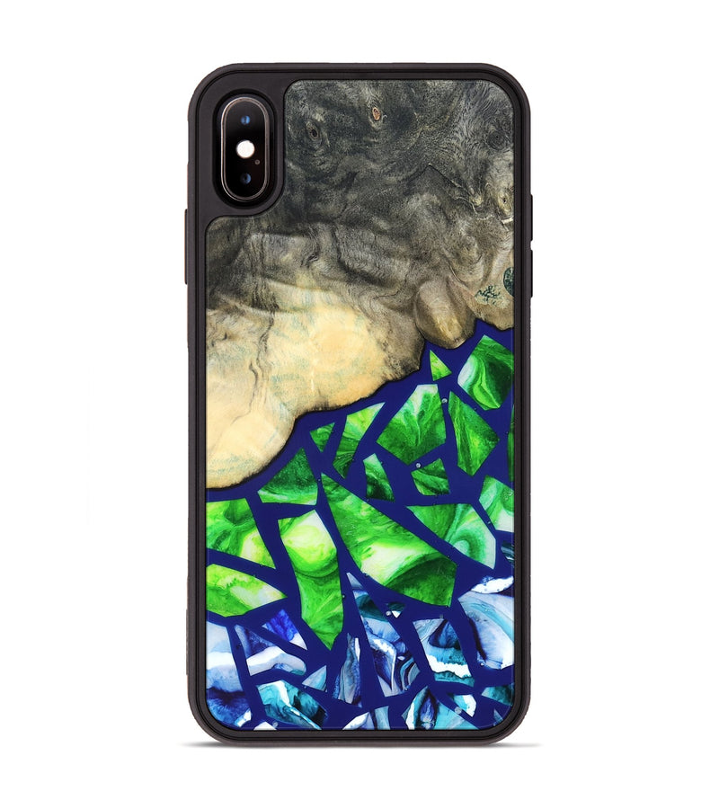 iPhone Xs Max Wood Phone Case - Davonte (Stained Glass, 821732)
