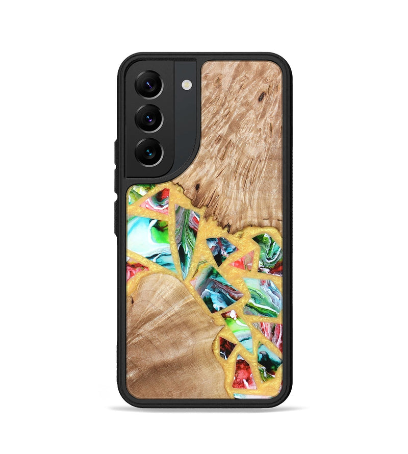 Galaxy S22 Wood Phone Case - Brianna (Stained Glass, 821739)