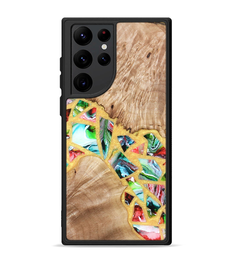Galaxy S22 Ultra Wood Phone Case - Brianna (Stained Glass, 821739)