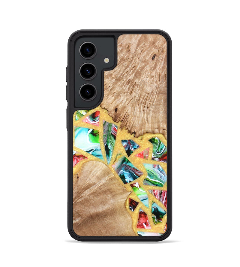 Galaxy S24 Wood Phone Case - Brianna (Stained Glass, 821739)