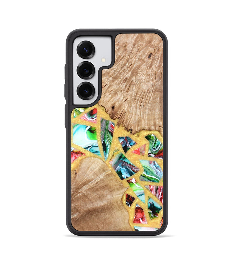 Galaxy S25 Wood Phone Case - Brianna (Stained Glass, 821739)