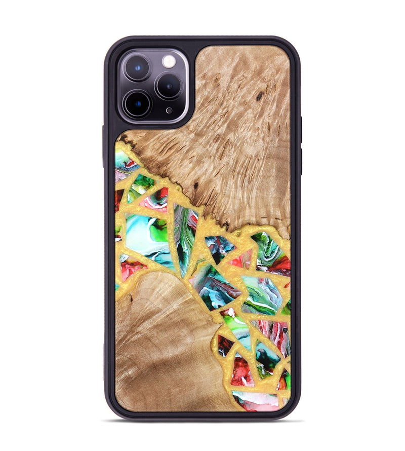 iPhone 11 Pro Max Wood Phone Case - Brianna (Stained Glass, 821739)
