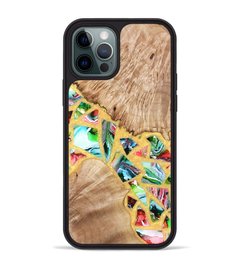 iPhone 12 Pro Max Wood Phone Case - Brianna (Stained Glass, 821739)