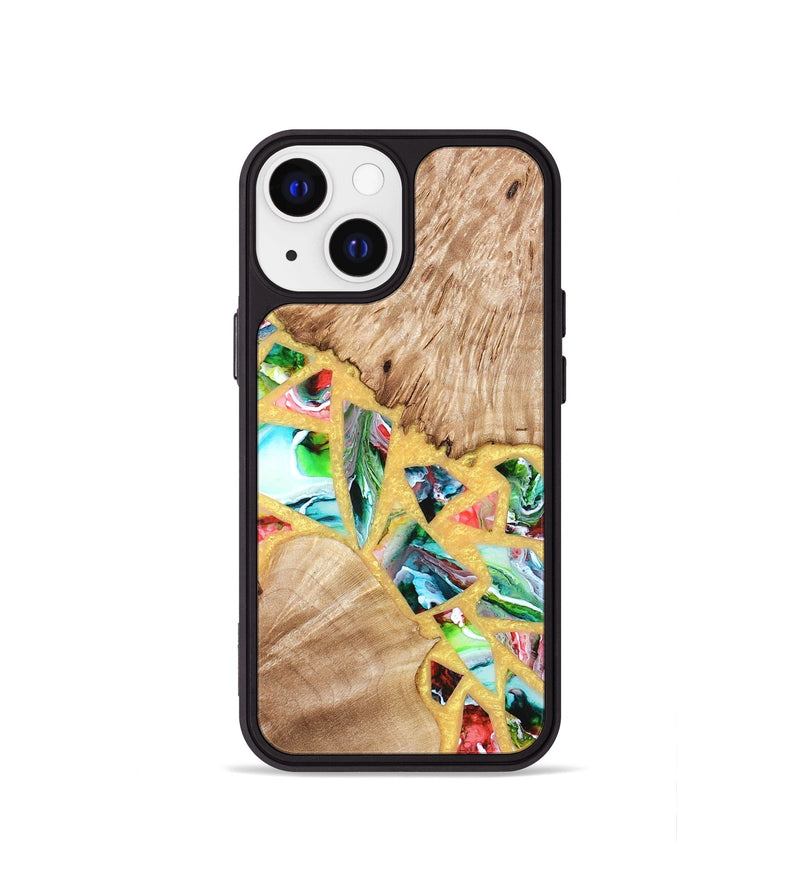 iPhone 13 mini Wood Phone Case - Brianna (Stained Glass, 821739)
