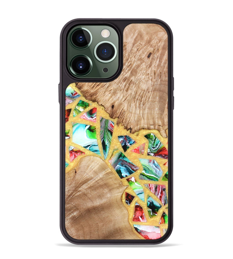 iPhone 13 Pro Max Wood Phone Case - Brianna (Stained Glass, 821739)