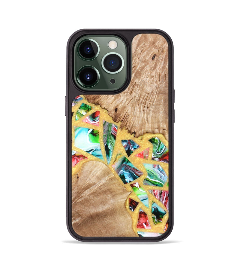iPhone 13 Pro Wood Phone Case - Brianna (Stained Glass, 821739)