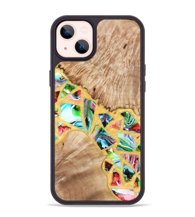 iPhone 14 Plus Wood Phone Case - Brianna (Stained Glass, 821739)