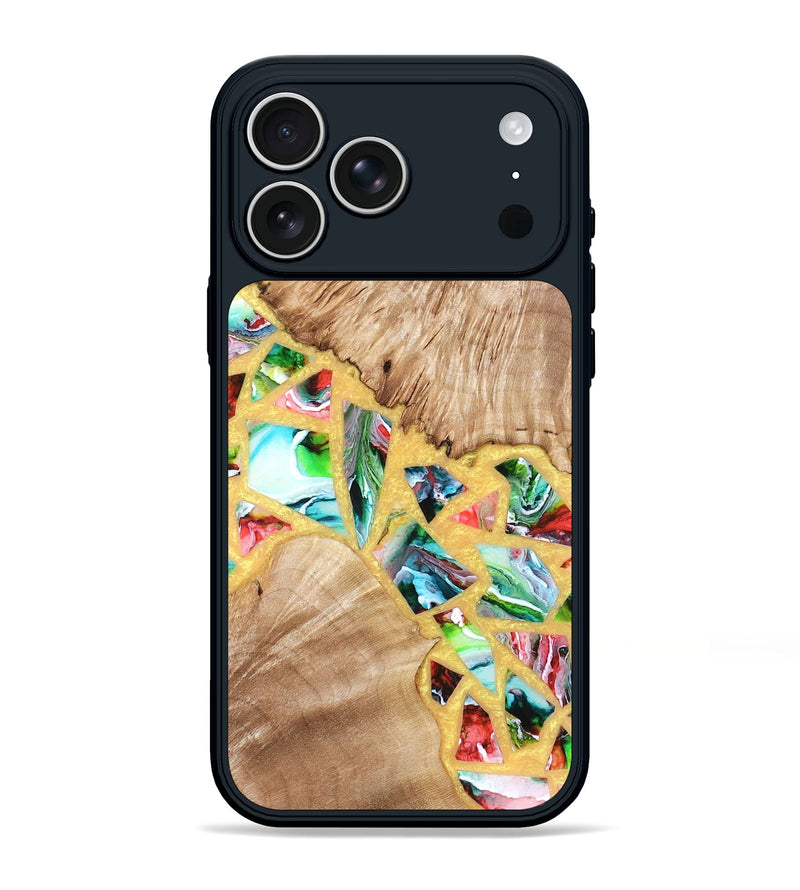 iPhone 17 Pro Max Wood Phone Case - Brianna (Stained Glass, 821739)