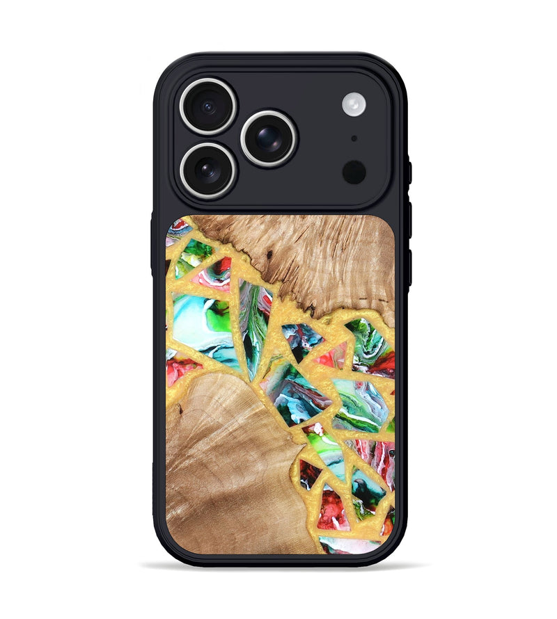 iPhone 17 Pro Wood Phone Case - Brianna (Stained Glass, 821739)