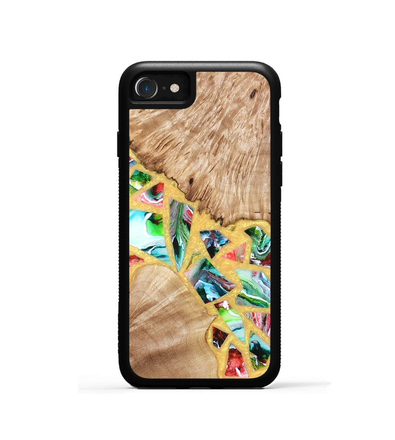 iPhone SE Wood Phone Case - Brianna (Stained Glass, 821739)