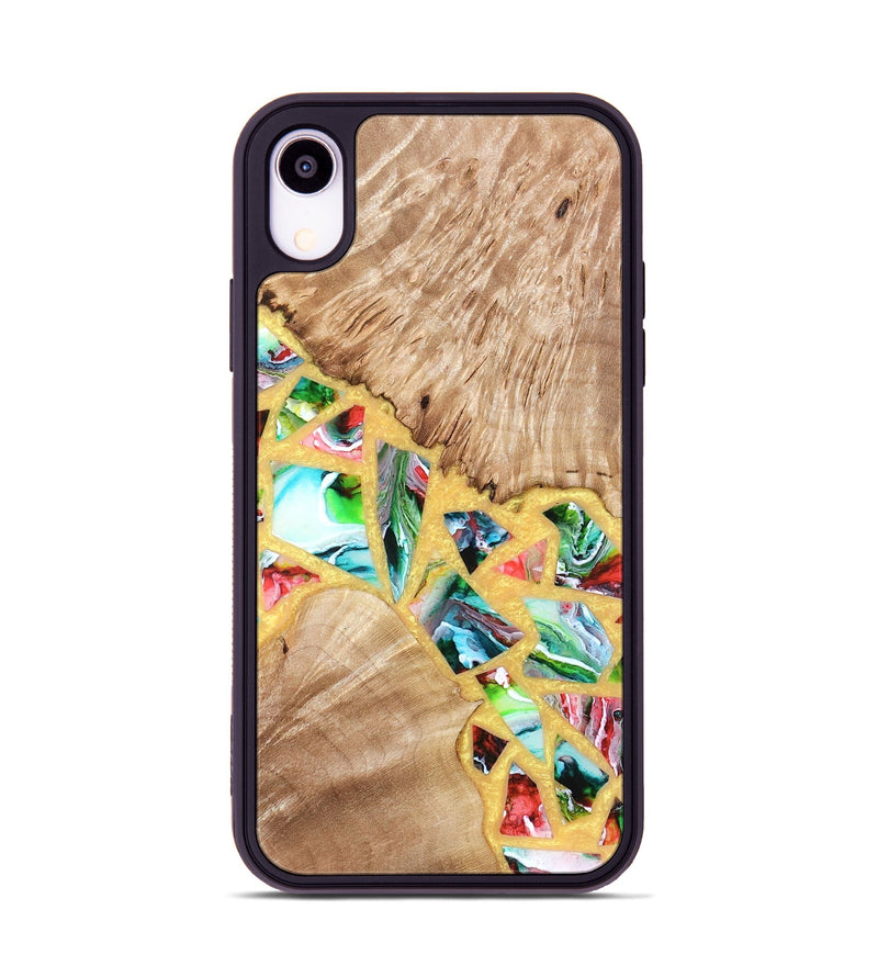 iPhone Xr Wood Phone Case - Brianna (Stained Glass, 821739)