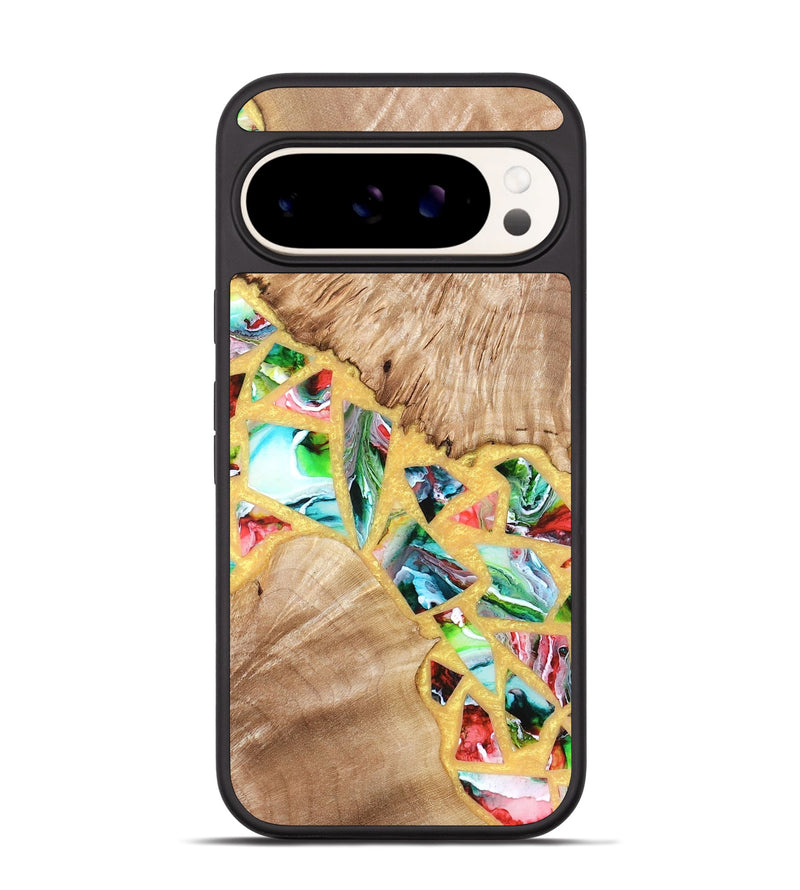 Pixel 9 Wood Phone Case - Brianna (Stained Glass, 821739)