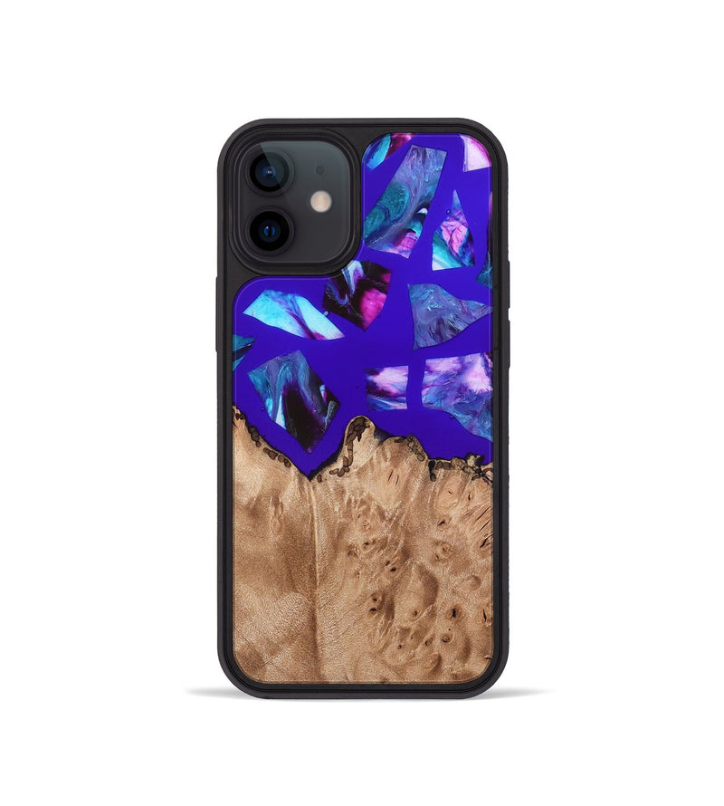 iPhone 12 mini Wood Phone Case - Jordy (Stained Glass, 821744)