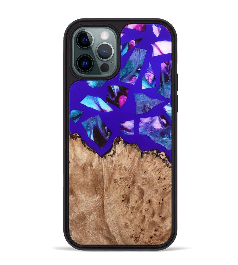 iPhone 12 Pro Max Wood Phone Case - Jordy (Stained Glass, 821744)