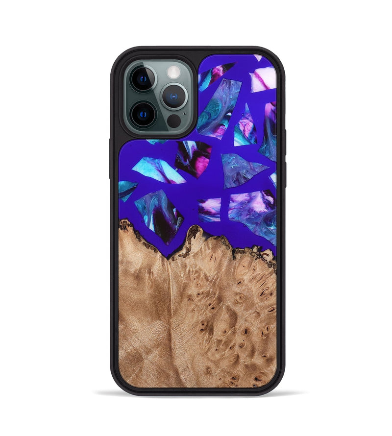 iPhone 12 Pro Wood Phone Case - Jordy (Stained Glass, 821744)