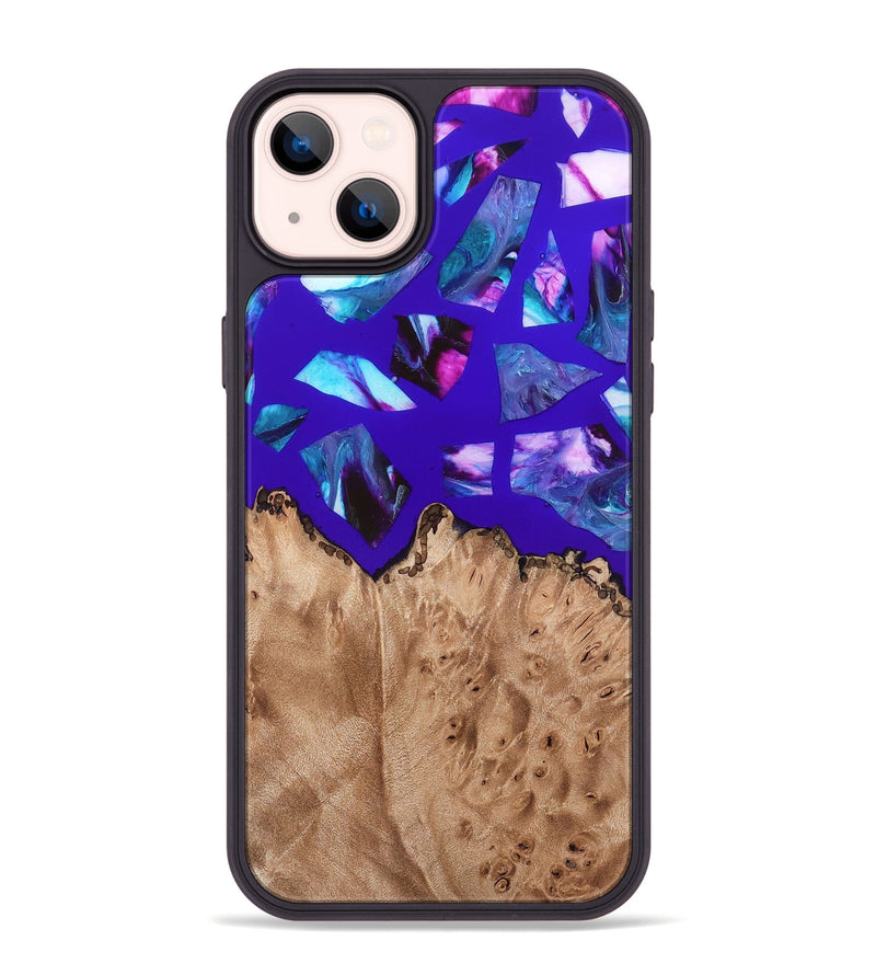 iPhone 14 Plus Wood Phone Case - Jordy (Stained Glass, 821744)