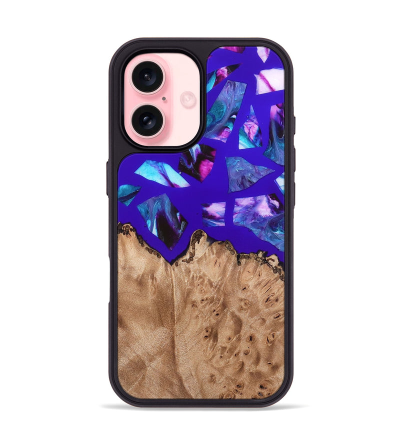 iPhone 16 Wood Phone Case - Jordy (Stained Glass, 821744)