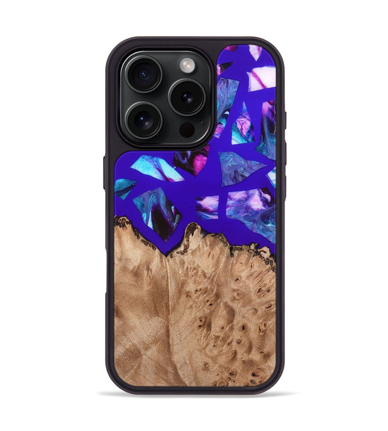 iPhone 16 Pro Wood Phone Case - Jordy (Stained Glass, 821744)