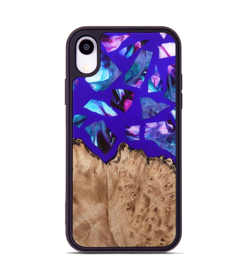 iPhone Xr Wood Phone Case - Jordy (Stained Glass, 821744)