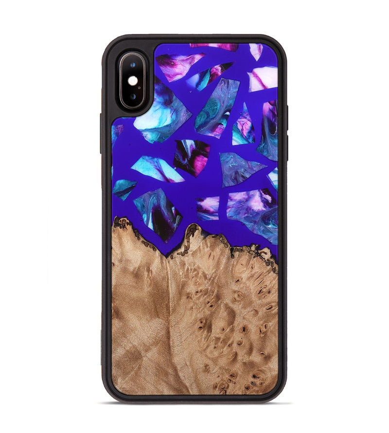 iPhone Xs Max Wood Phone Case - Jordy (Stained Glass, 821744)