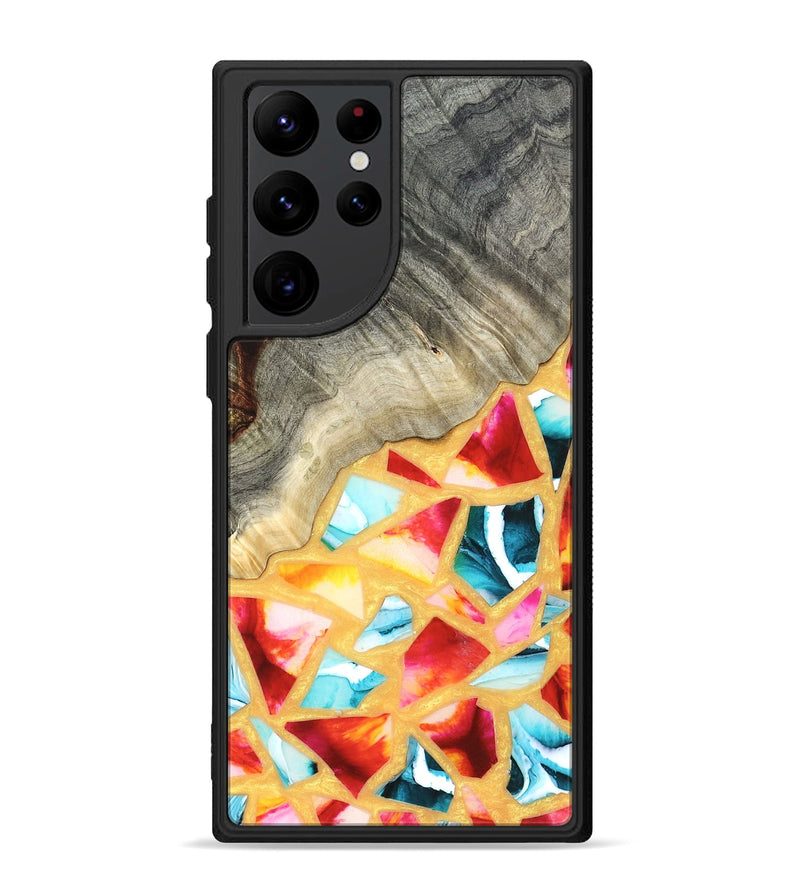 Galaxy S22 Ultra Wood Phone Case - Huxley (Stained Glass, 821745)