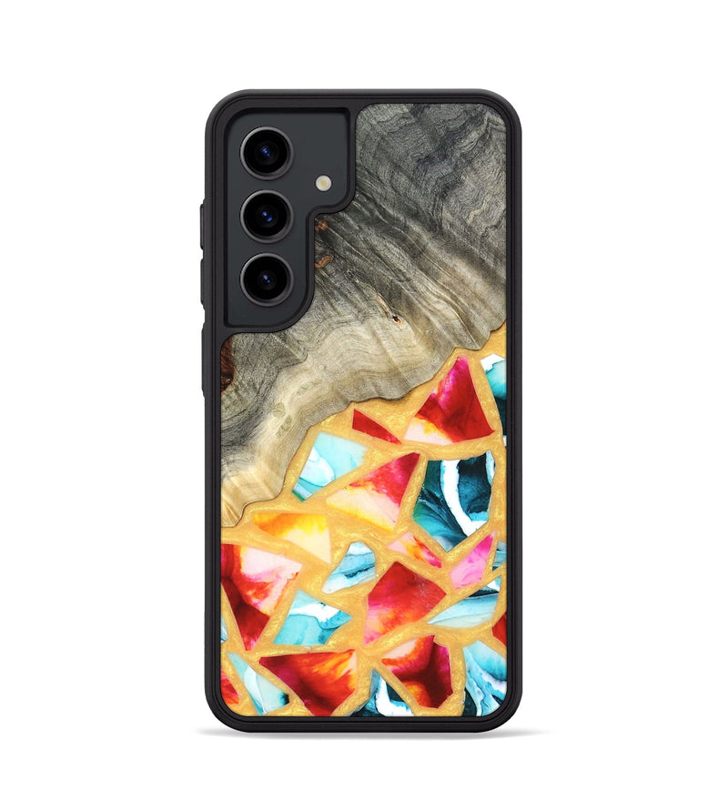 Galaxy S24 Wood Phone Case - Huxley (Stained Glass, 821745)