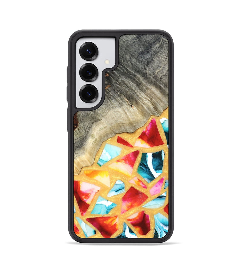 Galaxy S25 Wood Phone Case - Huxley (Stained Glass, 821745)