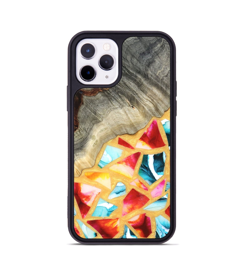 iPhone 11 Pro Wood Phone Case - Huxley (Stained Glass, 821745)